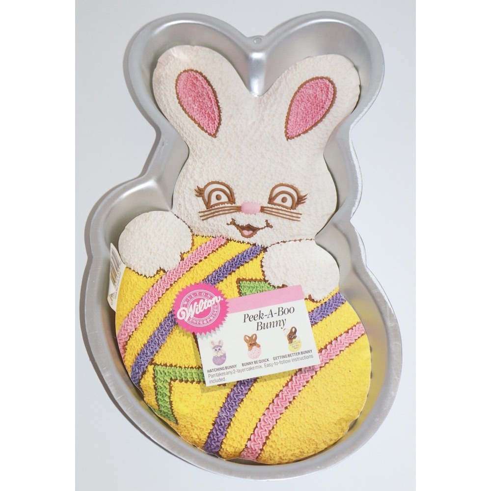 Vintage 1992 WILTON Easter Peek a Boo Bunny with Egg Cake Pan